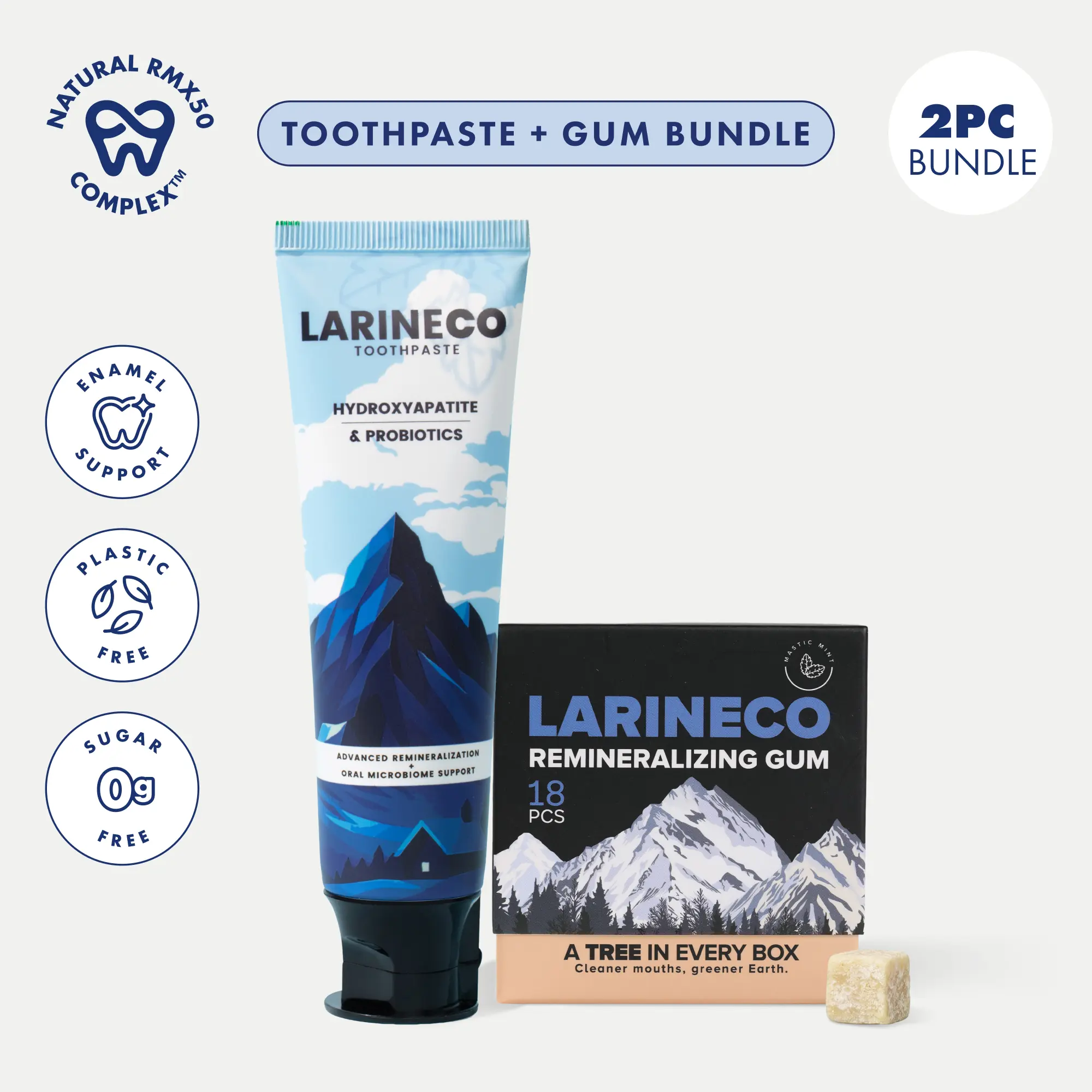 Larineco™ Remineralizing Gum + Toothpaste Bundle Larineco™ Remineralizing Gum + Toothpaste Bundle