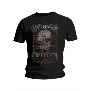 Men's Loose-Fit Cotton Crew Neck T-Shirt, Stylish Skull Band Logo Design, Perfect for Music Lovers, Comfortable and High-Quality