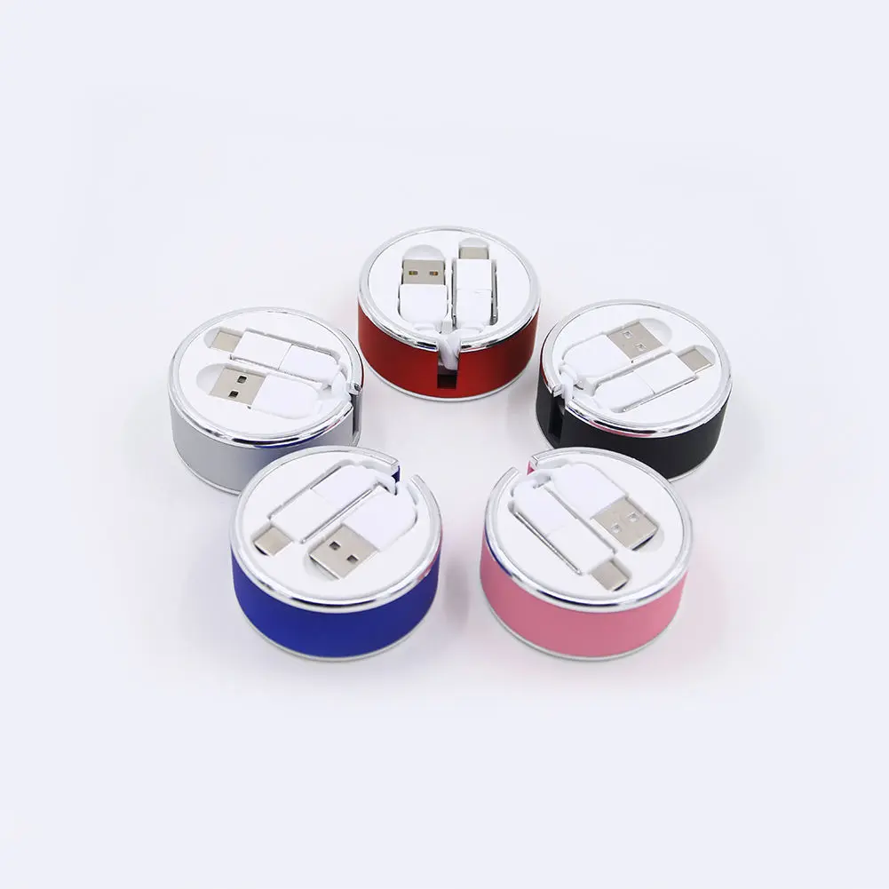 Charging Cable, Retractable 3 In 1 Multi Function Charging Cord Supporting Fast Charge And Data Transfer, Compact Adapter for Smart Phones And Daily Tablet Charging