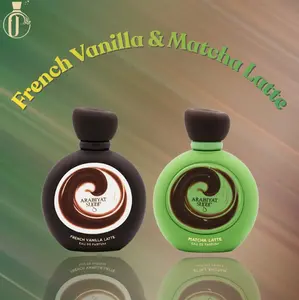 Arabiyat Sugar | French Vanilla Latte + Matcha Latte | Eau de Parfum | Unisex Fragrance | 3.4 fl oz - 100 ML | Coconut - Peach - Lily Notes