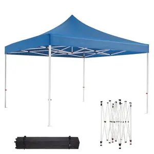 GAOMON 10x10 Pop Up Canopy Tent, 3x3M Instant Outdoor Canopy with Portable Carry Bag, 420D Oxford Fabric PU Coated Waterproof Sun Shelter for Patio, Garden, Camping, Party, Commercial Event.