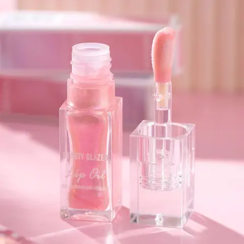 RadiantRevels Color Changing Lip Oil - Crystal Cosmetic Lip Care, Oil-Based Hydrating Moisturizing Treatment, Glossy Smooth Product in Compact Travel Bottle for Natural Makeup Look
