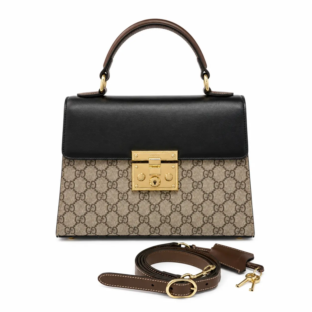 Pre-owned Gucci Padlock Messenger Bag D0453
