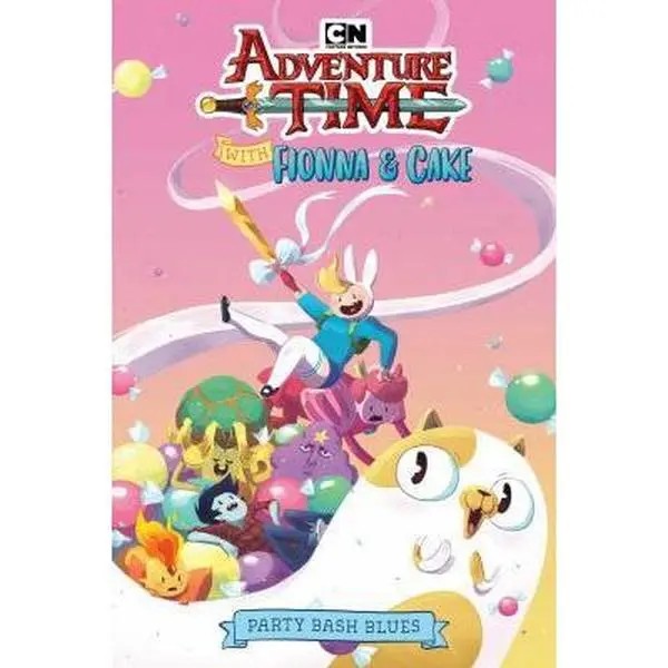 Used Adventure Time with Fionna & Cake Original Graphic Novel: Party Bash Blues by Kate Sheridan (Paperback, English) - School & Educational Supply for Fionna the Human Fans, Includes Prince Gumball, Experimental Serum, Land of Ooo, Candy Kingdom Themes,