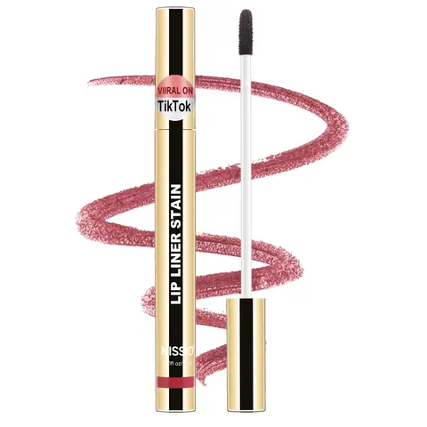 KISSIO Hydrating Lip Combo Makeup Set - Peel-Off Lipliner Stain, Nourishing Lip Care Oil, Transfer-Proof, Long-Lasting, Waterproof Matte Tint with Waterproof Seal, Easily Removable, Plumped Look, Day and Night Use, 60months Shelf Life