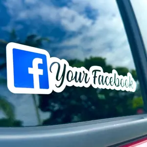 Custom Printed Vinyl Sticker | Personalized Car Decal | Custom Decal | Social Media Tags | Custom Text | Prints | Car Stickers