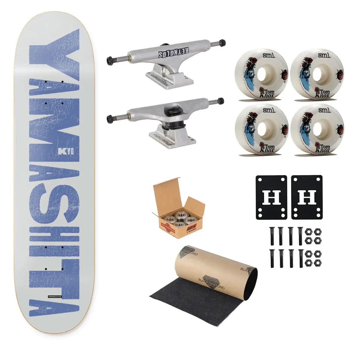 Primitive Premium Complete Skateboard Yamashita Stretch 8.625" Ft. Independent/SML