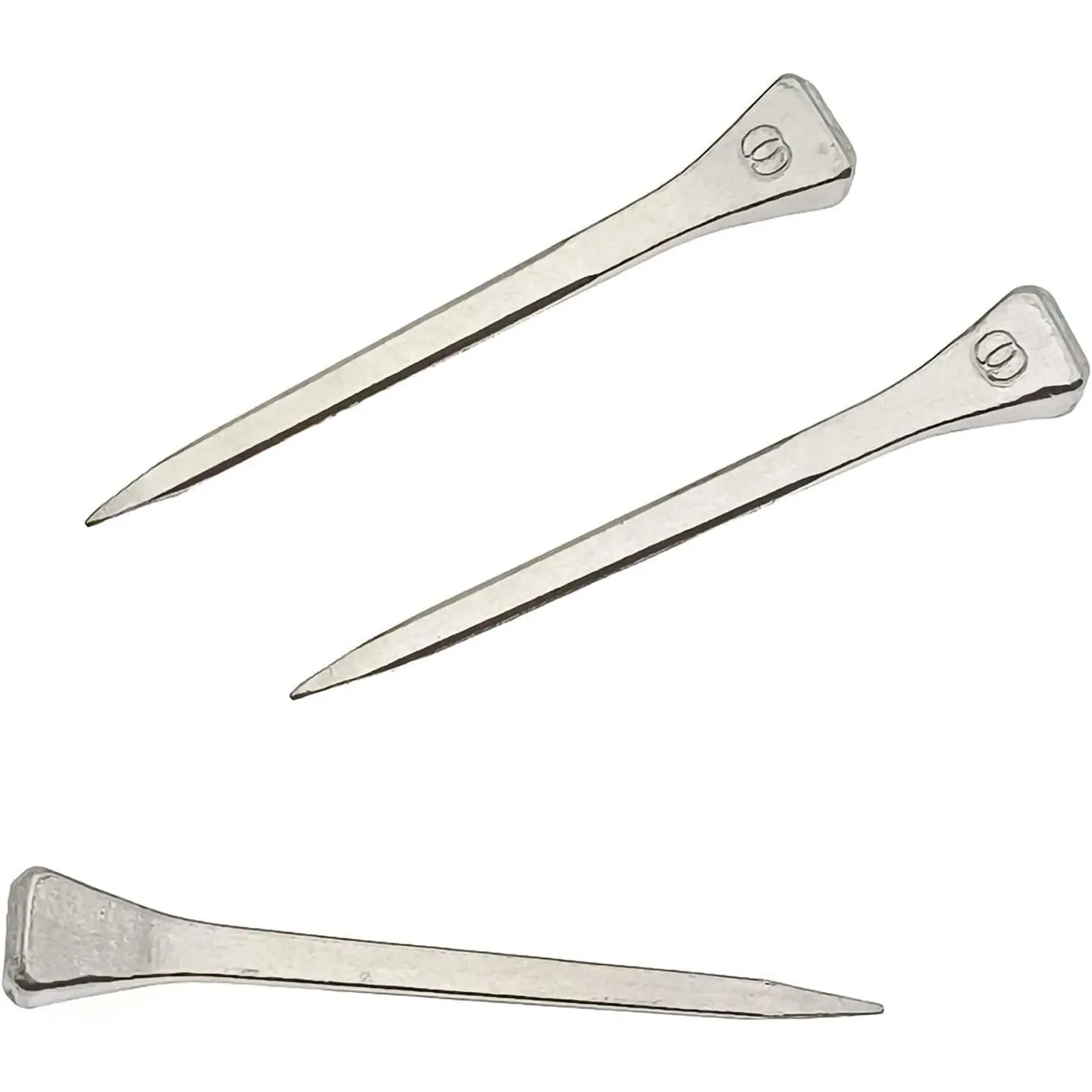 50 Pcs E6 2.1inch/54mm Horseshoe Nails Steel Horseshoe Tools for Horse Training Equestrian Sports(Silver)