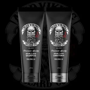 MAD VIKING ARGAN & HEMP SHAMPOO & CONDITIONER COMBO SANDALWOOD VANILLA SCENT
