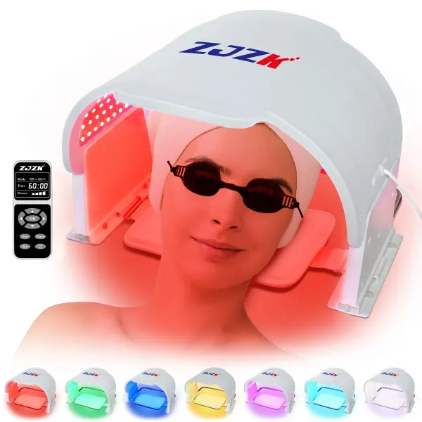 ZJZK Professional Light Therapy Mask for Smooth and Radiant Skin Facial Gentle Comfort Body Care,Reduce Fine Lines and Wrinkles Mask,Clear and Prevent Acne Breakouts Led Face Therapy,Lift and Firm Sagging Skin Skincare  Products,Red Light Phototherapy