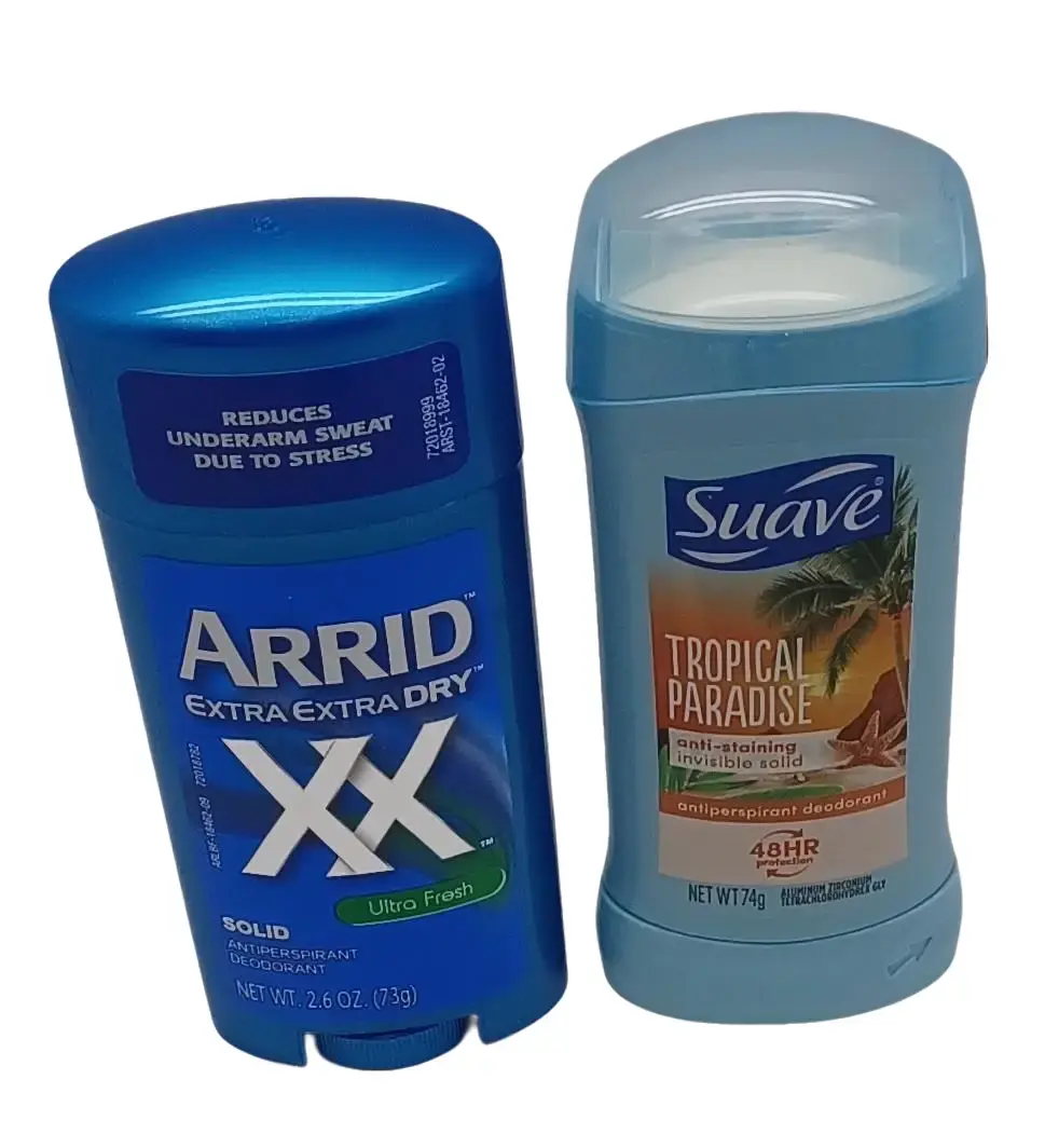 Bundle Mens Womens Deorderant Arrid Ultra Fresh and Suave Tropical Paradise (Arrid Exp 02/2027)