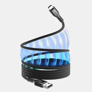 MagStack USB-A | Tangle-Free Magnetic Nylon | Charge & Data Cable