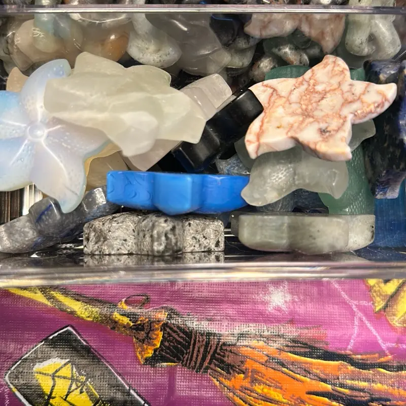 Starfish crystal carvings