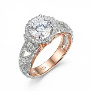 S925 2.0CT Oval Cut D VVS1 5A Cubic Zirconia Engagement Ring for Women –925 Sterling Silver Wedding Band, Luxury Promise Gift