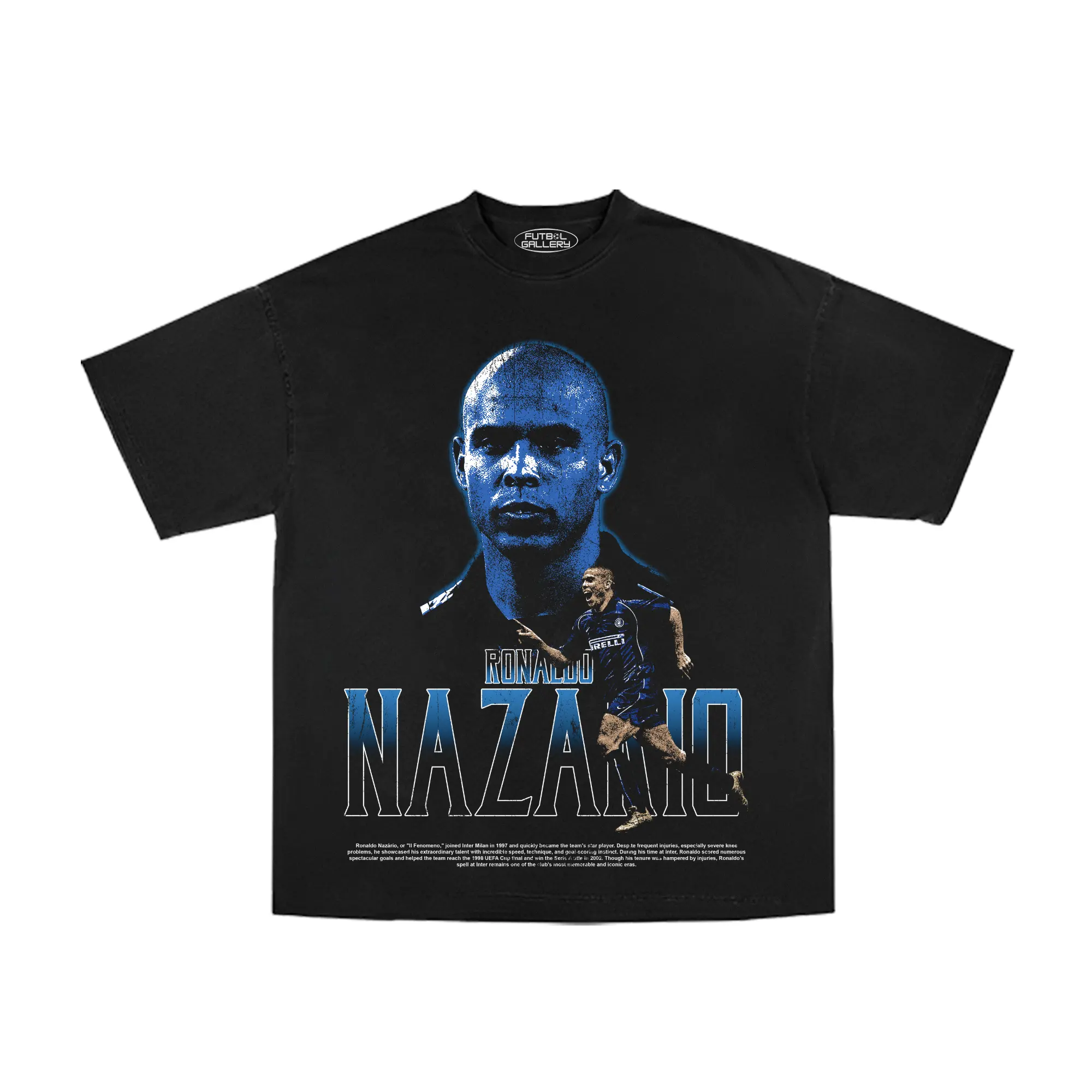 R9 INTER TEE / Graphic Soccer Football T- Shirt Modern Boxy Oversize Fit