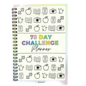 New 75 Day Challenge Plan Notebook, Motivational Journal for Goal Setting & Tracking, Perfect for Fitness & Personal Development