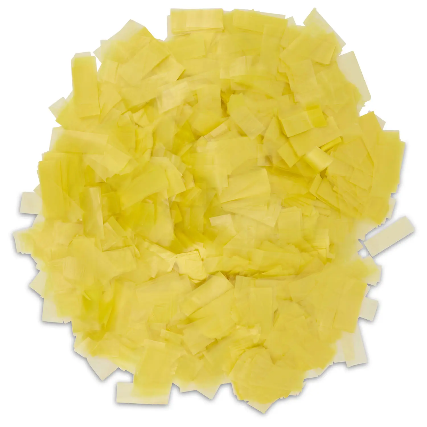 1LB Loose Pack Edible Yellow Rice Paper Confetti - Natural Starch, Eco-Friendly, Lightweight, Water-Soluble, Biodegradable Festive Party Supply for Birthdays, Baby Shower, Easy Cleanup