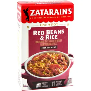 Red Beans and Rice Mix Seasoned Rice and Beans Meal Blend Easy to Cook Savory Flavor Side Dish or Main Meal Option for Home Cooking 8oz Box