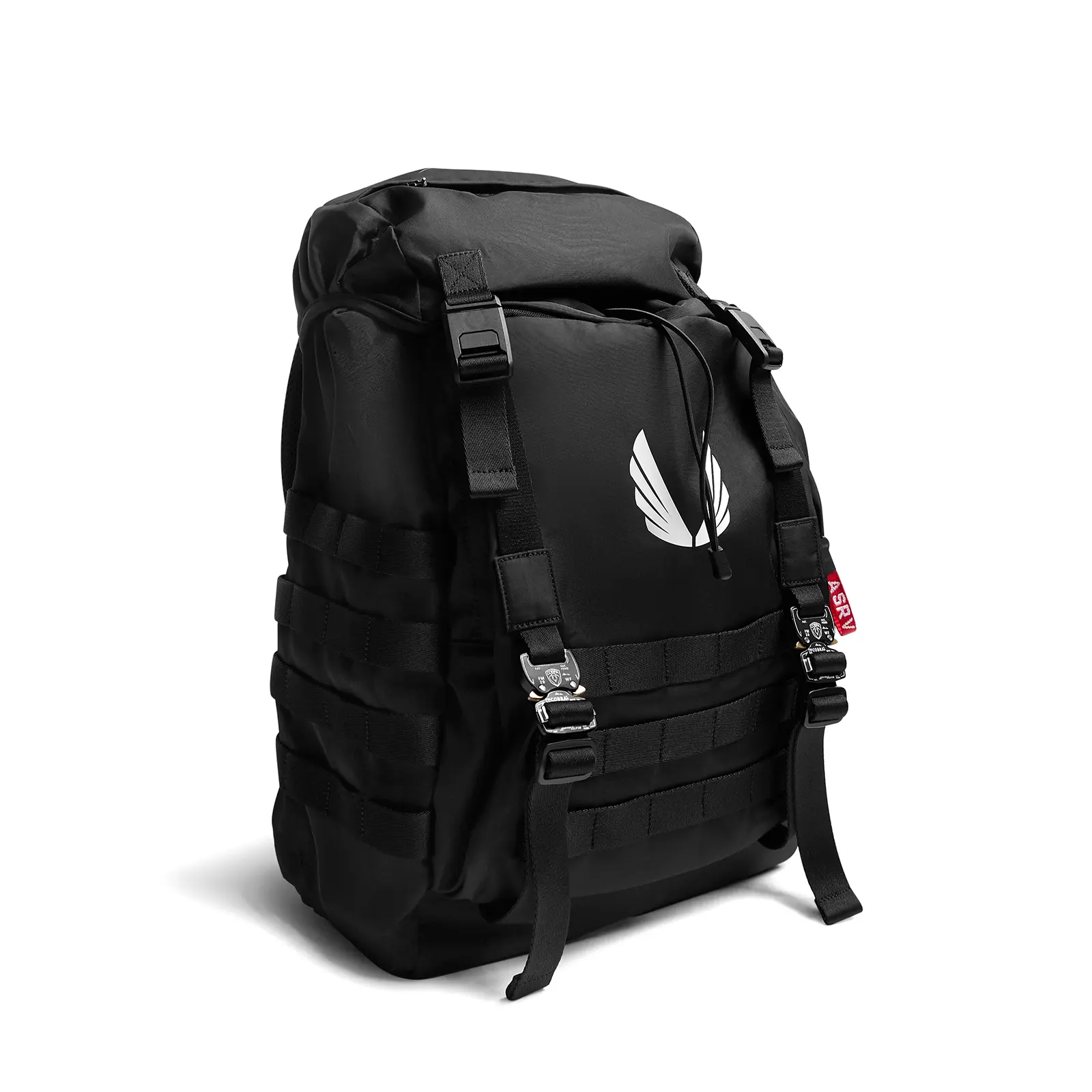 Tactical MOLLE Backpack, 30L Waterproof Nylon Carry On Bag for Everyday Carry, Adventure Ready, Black, Carry On Backpacks