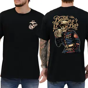 USMC 250th Birthday T-Shirt, United States Marines Anniversary Graphic Tee, Patriotic Military Pride Shirt, Perfect for Summer or Birthday Gift, Made in USA