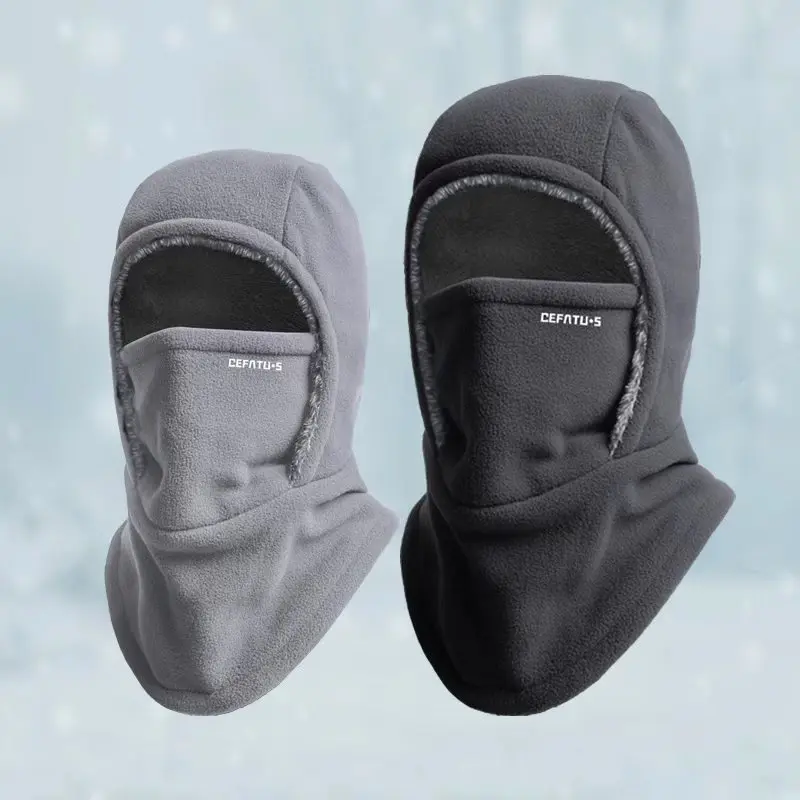 1pcs Warm Balaclava Hat Long-Lasting Thermal Cycling Cap Breathable Full Face Mask Neck Warmer Windproof Fall Winter Bike Accessories