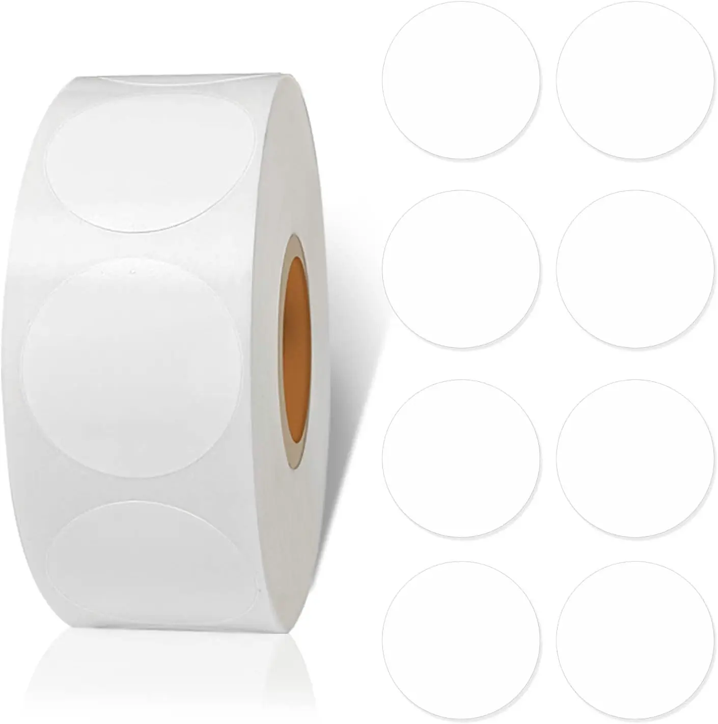 800 count 1 Inch White Round Color Coding,Dot Stickers Labels,Can Writing for Office,Student Classroom and Other Scenarios