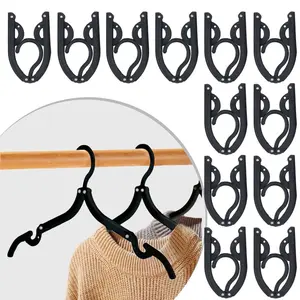 12pcs Travel Hangers - Cruise Ship Essentials Portable Folding Clothes Hangers Travel Accessories Foldable Clothes Drying Rack for Travel