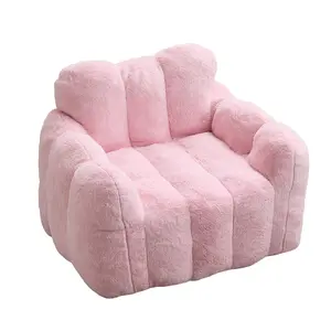 Lotus type compression sofa Adult bean bag sofa with pull ring can be easily moved without installation Suitable for various environments such as living room, bedroom, etc. Relax and enjoy life,pink