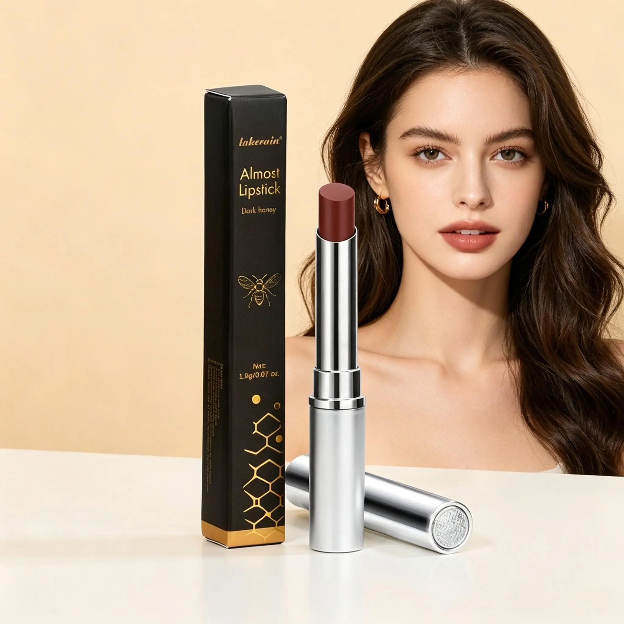 2 Pcs Dark Honey Brown Matte Velvet Lipstick - Long-Lasting Lip Color Cosmetic, Smooth-Blending Lip Products, Rich Dark Tone, Even Application for Everyday Glam & Formal Use, Versatile