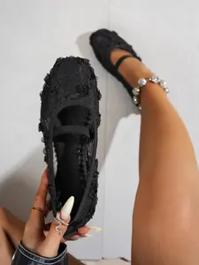 New Ballet Flats for Women, Square Toe Bow Flat Shoes, All-Season Soft Sole Fashion Casual Shoes, Wide Fit Comfortable Boots