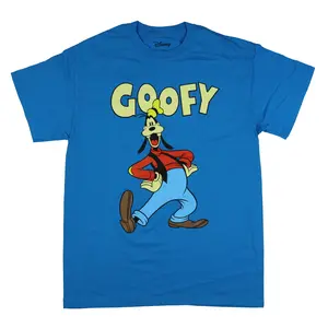 Disney Mickey Mouse  Goofy Shirt Men's Dance Pose Short Sleeve Tee