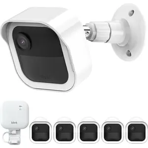 Camera Mount for Blink Outdoor 4 (4th Gen) and Blink Outdoor (3rd Gen), 5 Pack Weatherproof Protective Housing and 360  Adjustable Mount with Sync Module Mount (White, 5 Pack)
