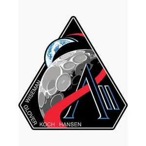Artemis II Patch Sticker, N.A.S.A Retro Sticker, Space Logo, Laptop Water Bottle Car Sticker, Gift for Space Lovers
