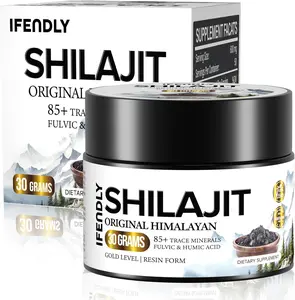ifendly Shilajit | Pure Himalayan Shilajit Resin with 85+ Trace Minerals & Fulvic Acid | 30 Grams, 50 Servings