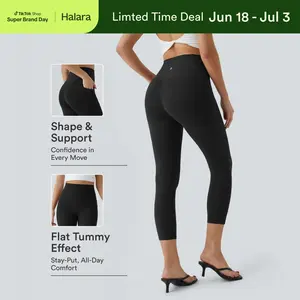 【Creator’s Pick】Halara UltraSculpt High Waisted Tummy Control Pocket Shaping Training Capri Leggings