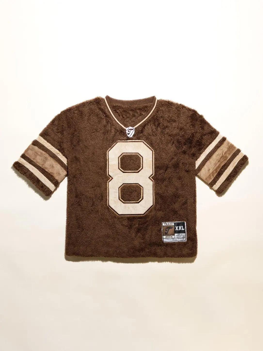 tricki | Fluffy Football Jersey - Teddy, Fur, Fuzzy, Soft, Cozy, Unisex