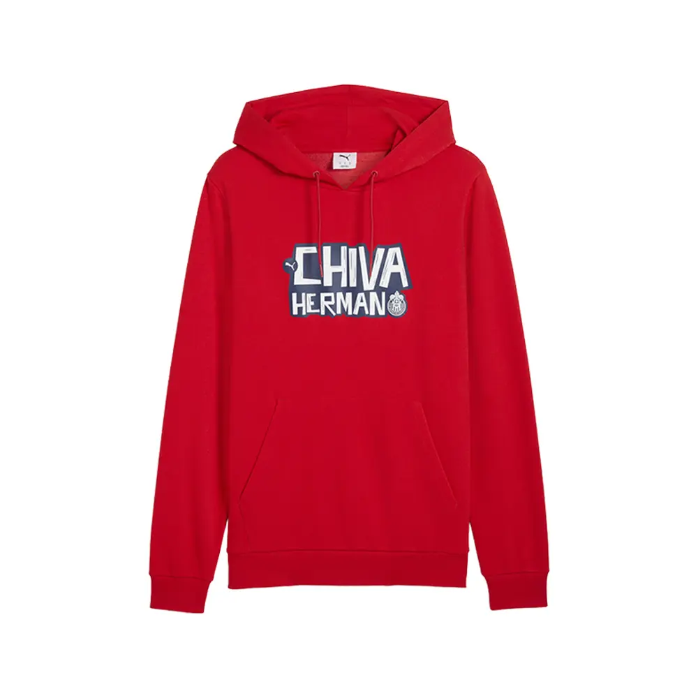 PUMA Mens Chivas Guadalajara Ftblculture Hoodie Athletic Outerwear Casual - Red