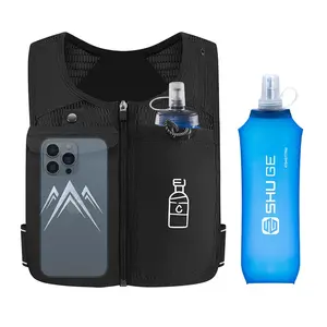 Running Water Bottle Vest, Lightweight Breathable Hydration Packs with 470ml Water Bottle, Outdoor Running Equipment for Hiking, Cycling, Marathon, Jogging Equipment