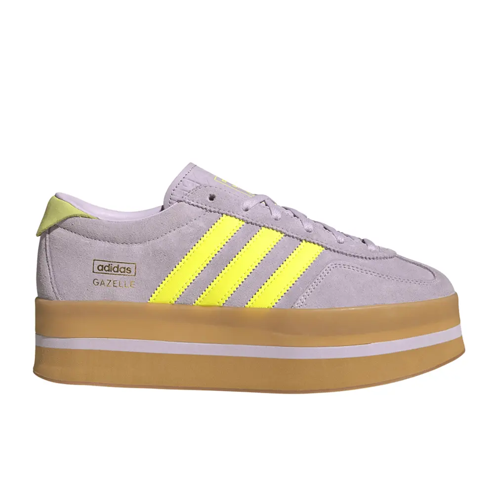 adidas Womens Gazelle Stack Sneakers Shoes Casual - Purple