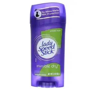 Lady Speed Stick Invisible Dry Antiperspirant & Deodorant, Powder Fresh - 2.3 oz - 4 pk