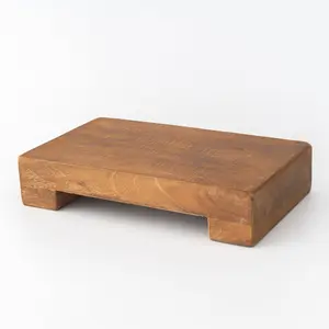 Handmade Teak Riser | Rectangle Display Tray for Home Decor