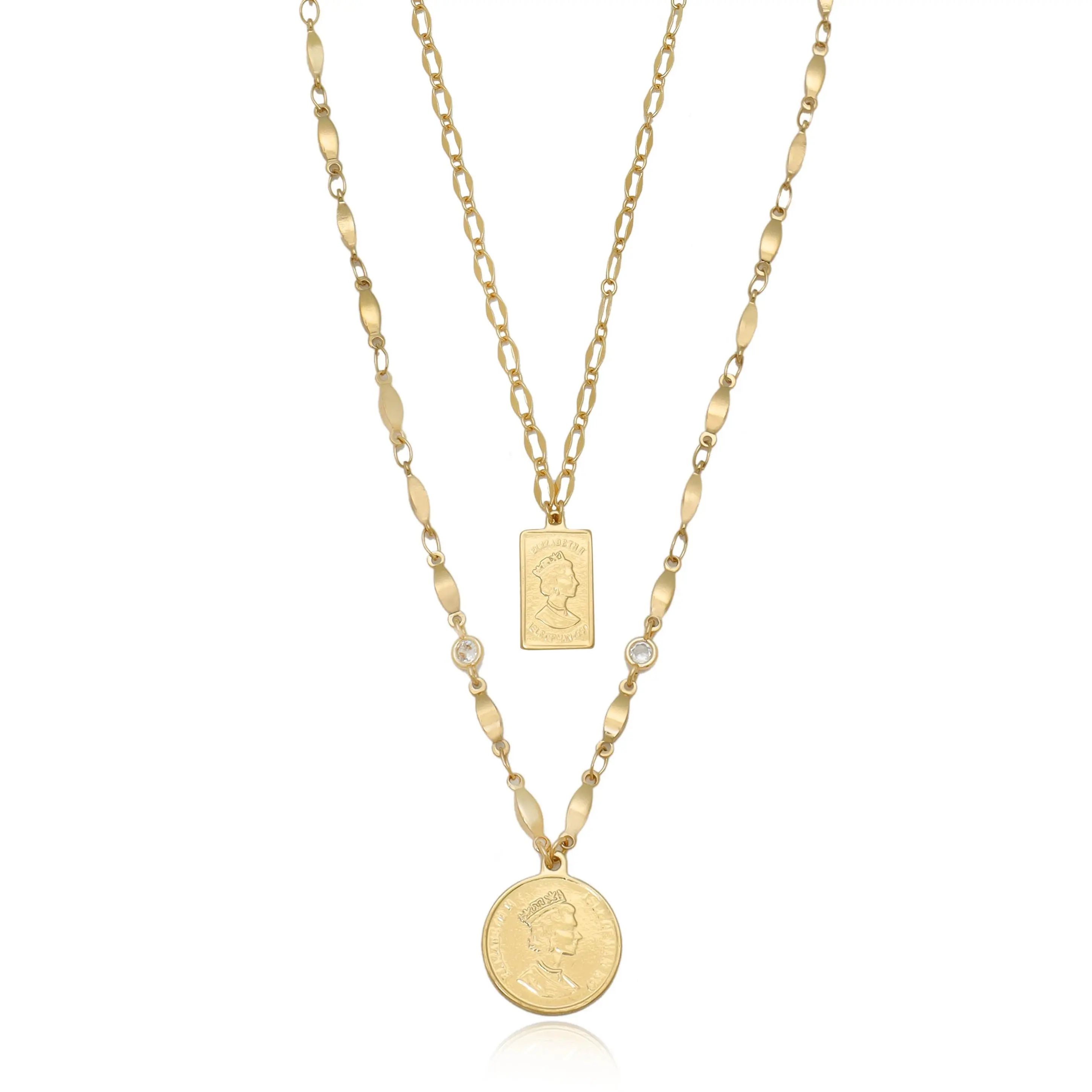 Medallions of Mine Layered Coin Necklace Set