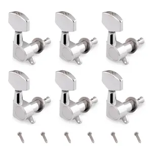 Metallor Inline Guitar String Tuning PegsMachine Heads Tuning Keys Tuners 6R