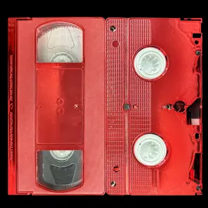 Metallic Red VHS Tape Shell w/T-150 Tape