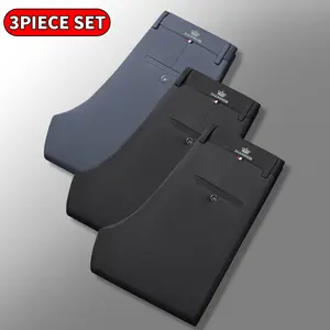 Men's Dress Pants Slim Fit Stretch Khaki Pants Menswear Wrinkle Free Men's Dress Pants guys gifts