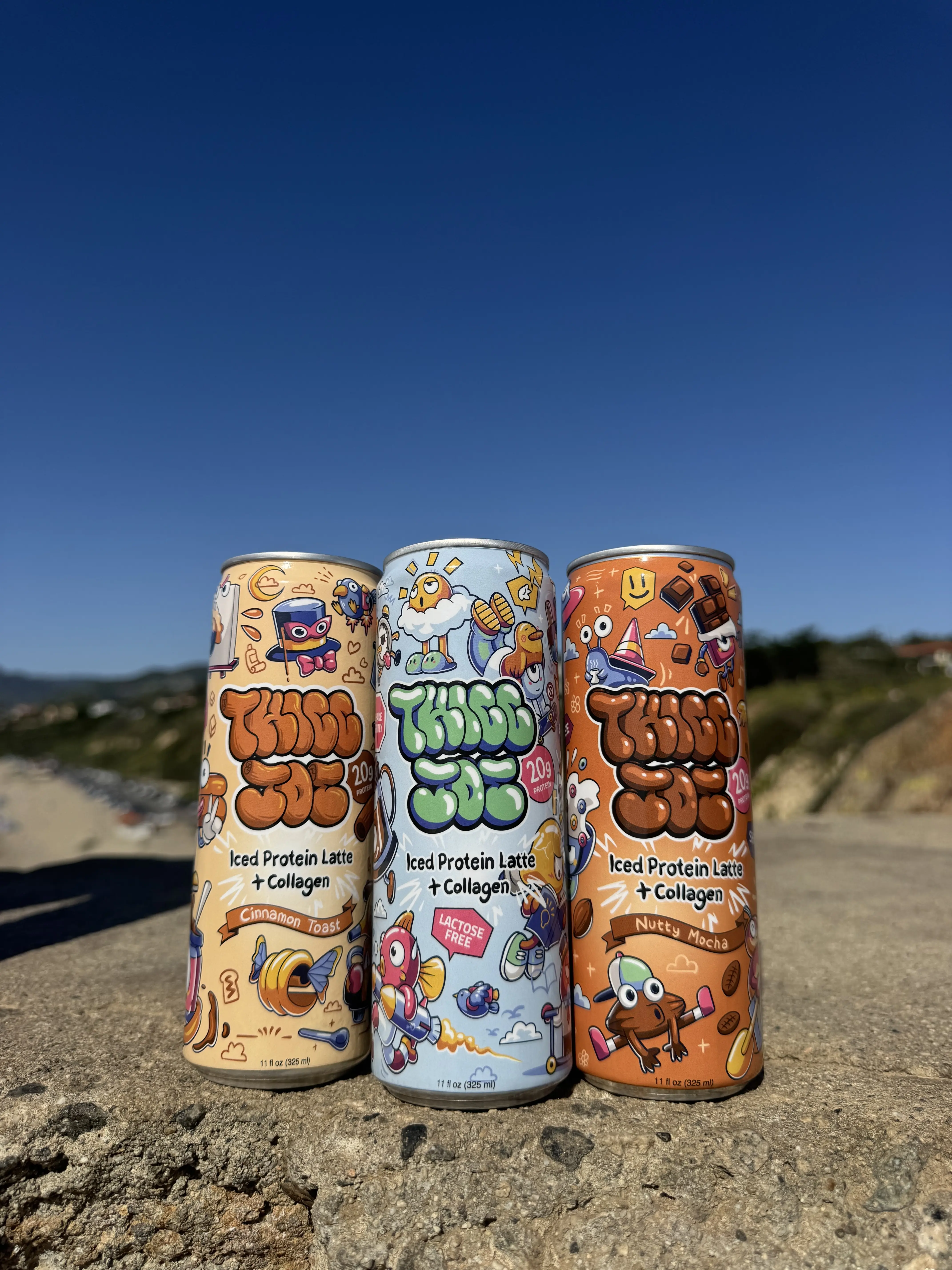 Thicc Joe Protein Latte | Variety 6 Pack | 20g Protein | Lactose Free | Hydrolyzed Bovine Collagen | Real Coffee | Ready-to-Drink | 188mg Caffeine