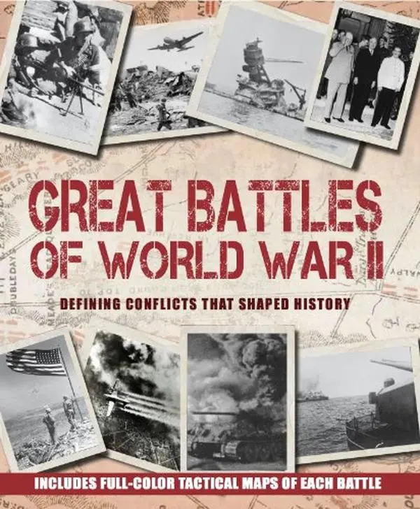 USED Book - GREAT BATTLES OF WW2 by Parragon Books (Hardcover) - english