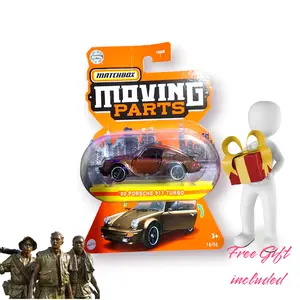 New Matchbox 80 Porsche 911 Turbo Moving Parts (HFM54-LA10) Sealed Metal Brown
