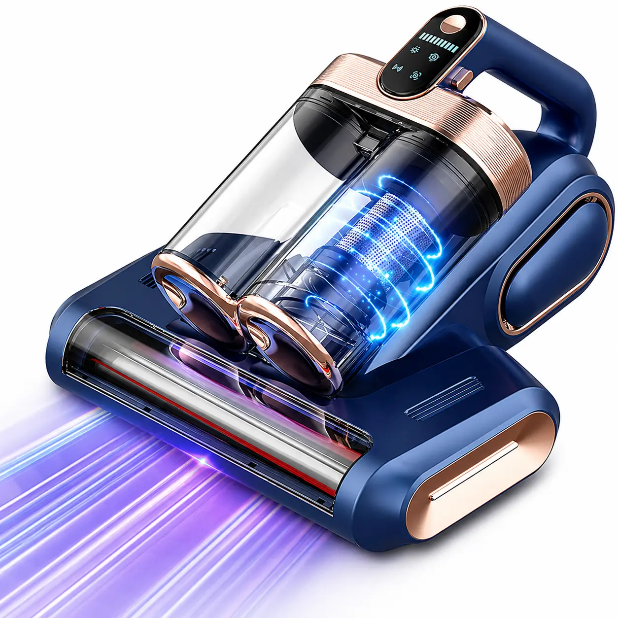 Cordless Rechargeable Vacuum Cleaner - 13000pa Cordless Dust Suction, 120V Battery Powered, UV-C Sterilizer, Lightweight, Mini Bin, Indoor Allergen Removal for Beds, Nursery