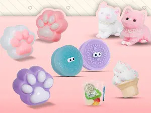 Handmade Taba Squishy Toy Mochi Sticky & Soft Fidget Toy for Kids and Adults Perfect Christmas Gift